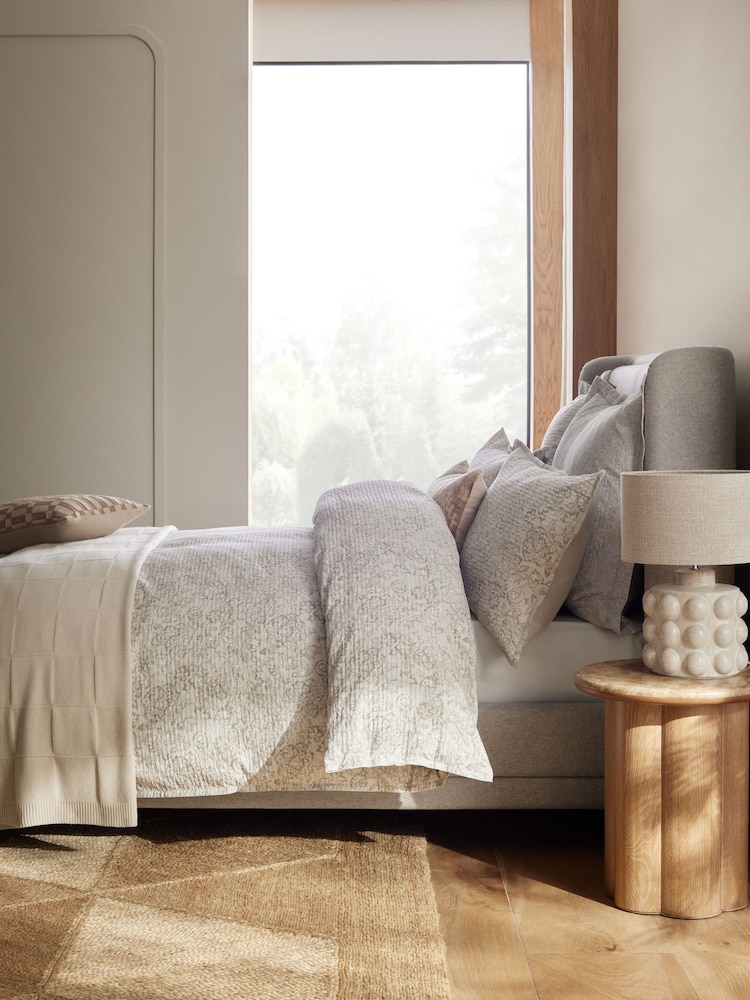 N. Premium 300 Thread Count Textured Floral 100% Cotton Duvet Cover and Pillowcase Set - Изображение 1 из 5 N. Premium 300 Thread Count Textured Floral 100% Cotton Duvet Cover and Pillowcase Set - Изображение 1 из 5