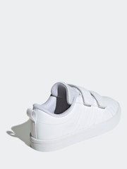 adidas White VS Pace 2.0 Hook and Loop Trainers - Image 4 of 8