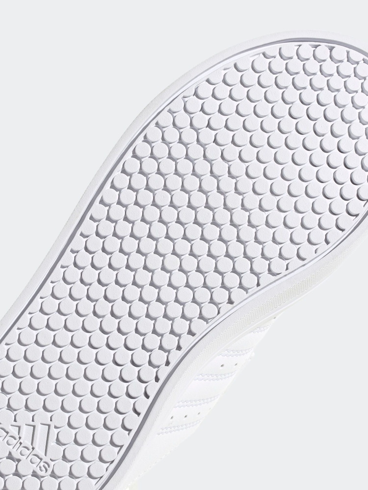 adidas White VS Pace 2.0 Hook and Loop Kids Trainers - Image 8 of 8 adidas White VS Pace 2.0 Hook and Loop Kids Trainers - Image 8 of 8