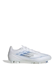 adidas White F50 League Fg/MG Football Boots - Image 1 of 9