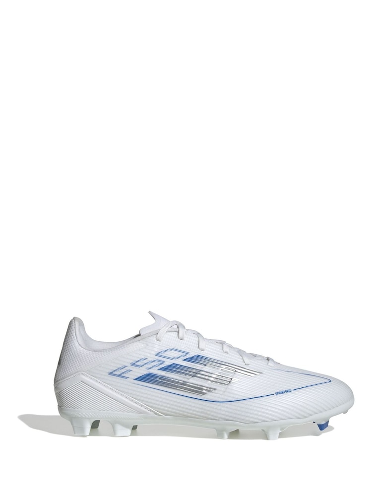 adidas White F50 League Fg/MG Football Boots - Image 1 of 9