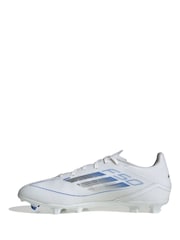 adidas White F50 League Fg/MG Football Boots - Image 2 of 9