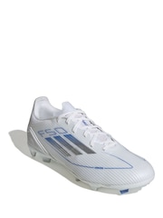 adidas White F50 League Fg/MG Football Boots - Image 3 of 9