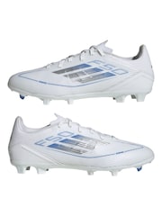adidas White F50 League Fg/MG Football Boots - Image 4 of 9