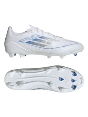 adidas White F50 League Fg/MG Football Boots - Image 5 of 9