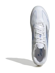 adidas White F50 League Fg/MG Football Boots - Image 6 of 9