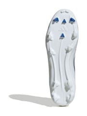 adidas White F50 League Fg/MG Football Boots - Image 7 of 9