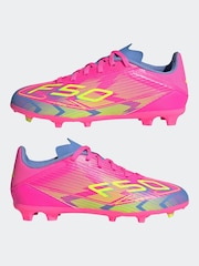 adidas Pink F50 League Fg/MG Football Boots - Image 4 of 8