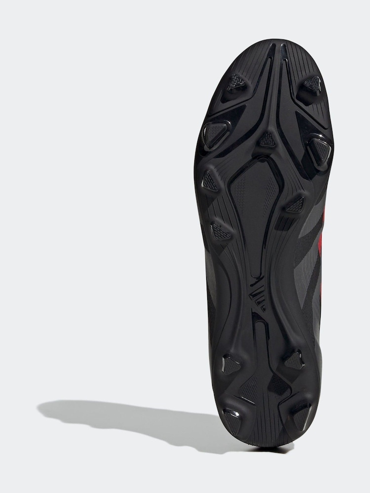 adidas Black Predator Club Fg/MG Football Boots - Image 7 of 9