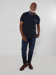 Joe Browns Blue Superb Smart Polo Shirt - Image 3 of 5