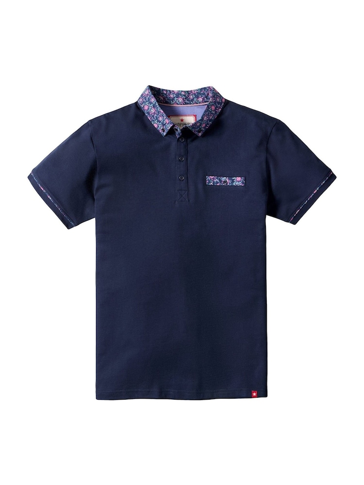 Joe Browns Blue Superb Smart Polo Shirt - Image 5 of 5