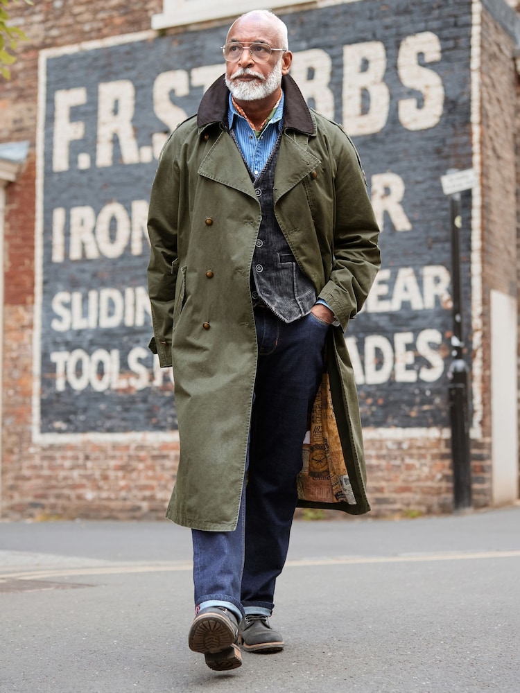 Joe Browns Green Marvelous Military Trench Coat - Image 1 of 8 Joe Browns Green Marvelous Military Trench Coat - Image 1 of 8