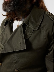 Joe Browns Green Marvelous Military Trench Coat - Image 3 of 8