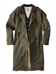 Joe Browns Green Marvelous Military Trench Coat - Image 7 of 8
