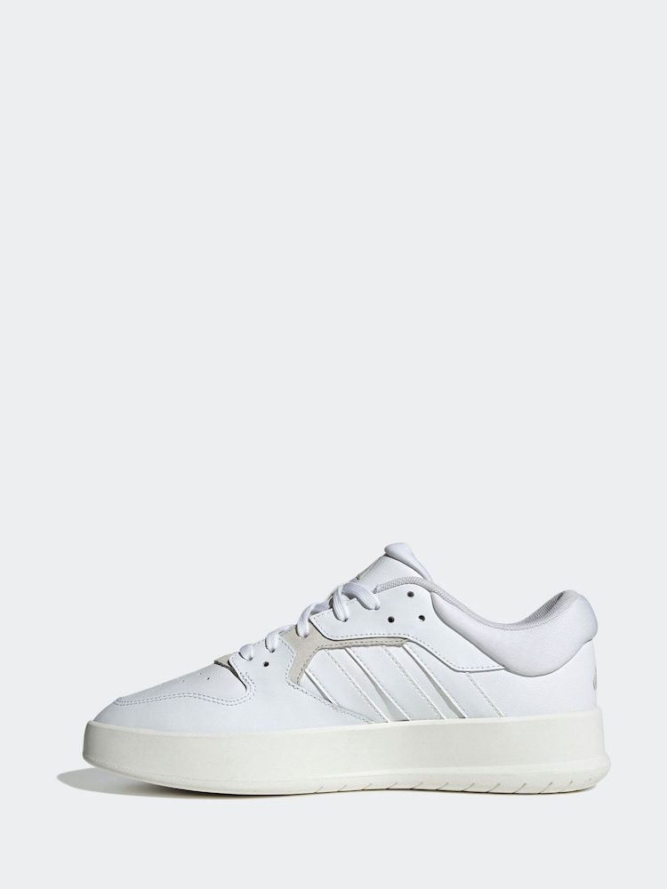 adidas White Court 24 Trainers - Image 2 of 9