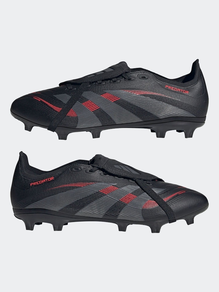 adidas Black Predator League Ft Fg/MG Football Boots - Image 6 of 10