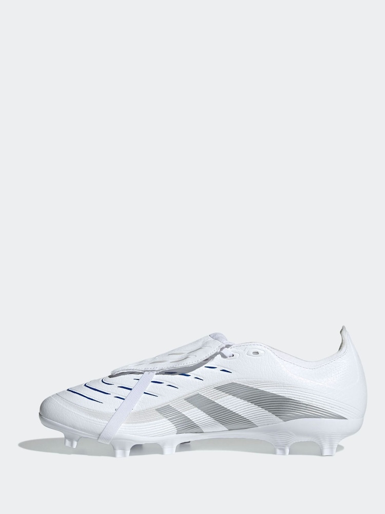 adidas White Predator League Ft Fg/MG Football Boots - Image 6 of 9