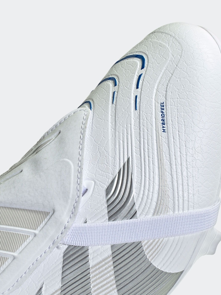 adidas White Predator League Ft Fg/MG Football Boots - Image 7 of 9