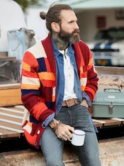 Joe Browns Orange Perfect Patchwork Cardigan - Image 1 of 8