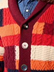 Joe Browns Orange Perfect Patchwork Cardigan - Image 3 of 8