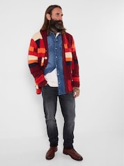 Joe Browns Orange Perfect Patchwork Cardigan - Image 5 of 8