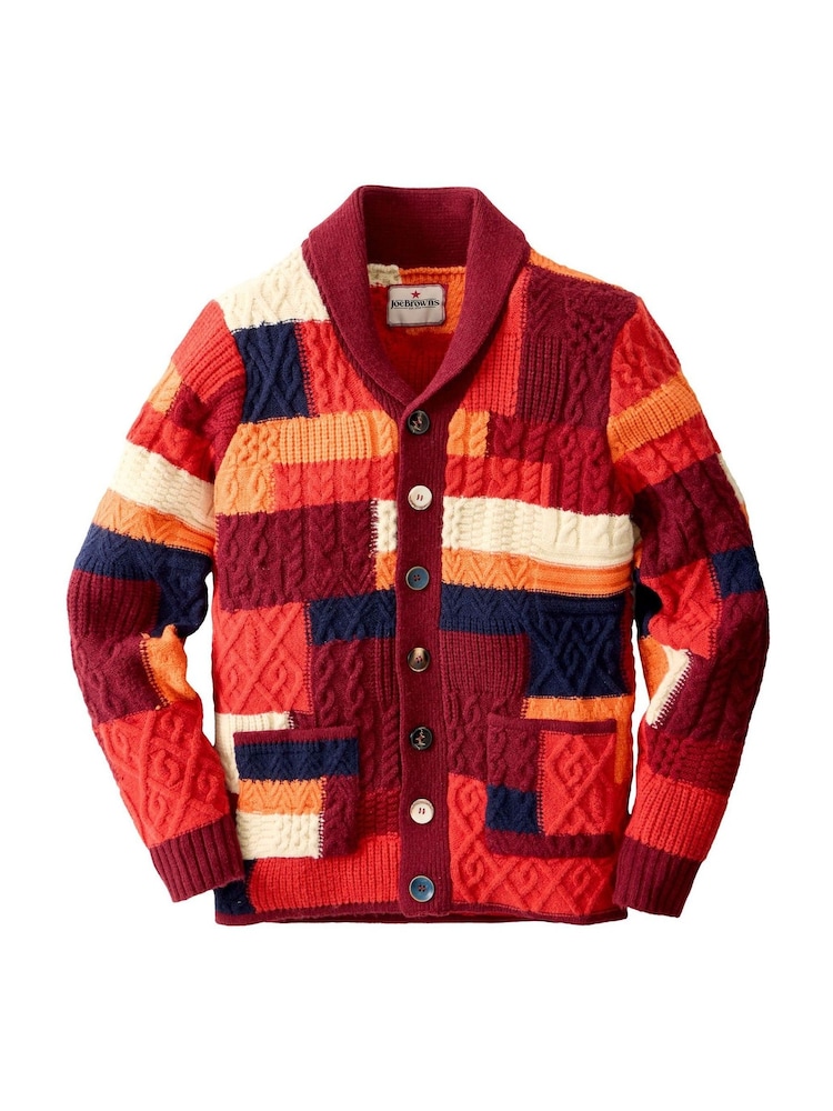 Joe Browns Orange Perfect Patchwork Cardigan - Image 8 of 8 Joe Browns Orange Perfect Patchwork Cardigan - Image 8 of 8