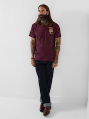 Joe Browns Purple Tiger Riders Back Print T-Shirt - Image 2 of 5