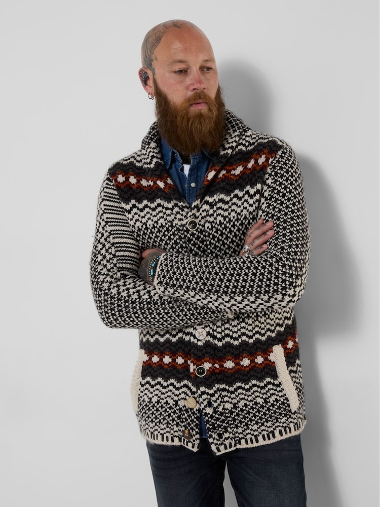 Joe Browns Out In The Wild Pattern Cardigan - Immagine 1 di 8 Joe Browns Out In The Wild Pattern Cardigan - Immagine 1 di 8