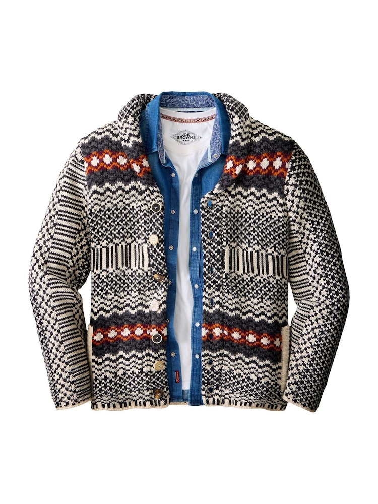 Joe Browns Out In The Wild Pattern Cardigan - Immagine 8 di 8 Joe Browns Out In The Wild Pattern Cardigan - Immagine 8 di 8