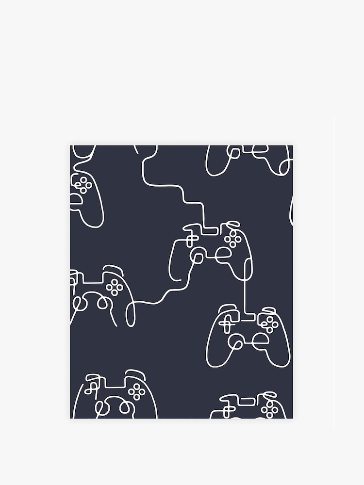 Blue Gamer Doodle 10M Wallpaper - Image 2 of 3