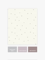 Purple Ditsy Heart 10M Wallpaper - Image 4 of 4