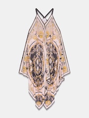 Mint Velvet Green Floral Print Scarf Detail Maxi Dress - Image 7 of 8