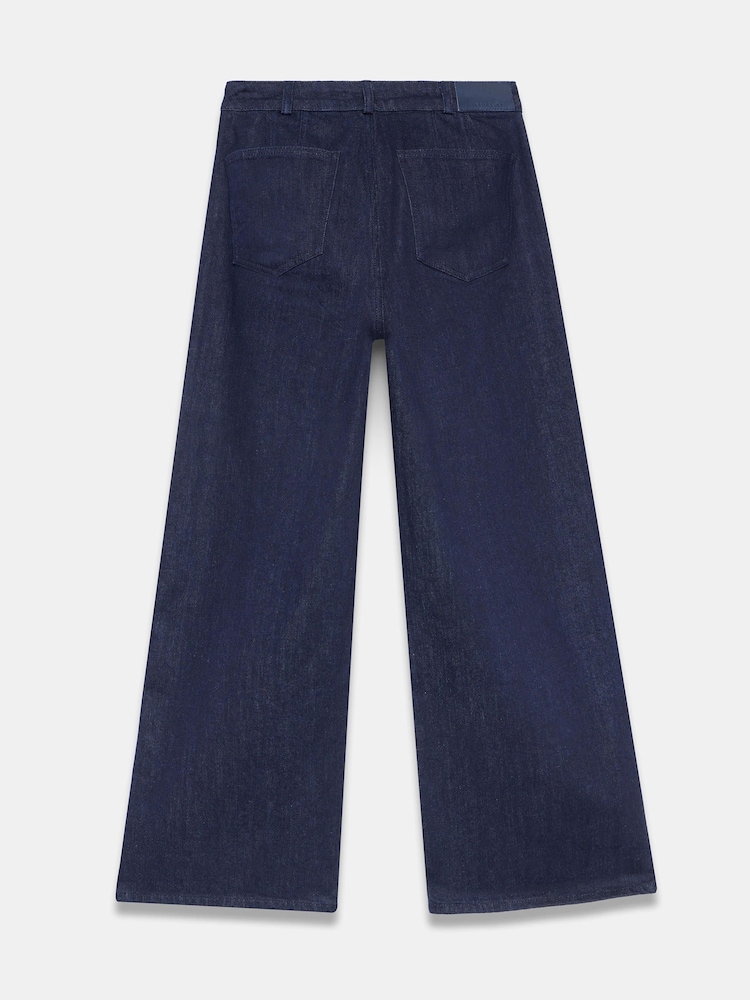 Mint Velvet Blue Wide Crop Jeans - Image 7 of 7 Mint Velvet Blue Wide Crop Jeans - Image 7 of 7