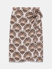 Mint Velvet Geo Print Wrap Sarong Skirt - Imagen 6 de 7