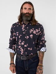 Joe Browns Black Oriental Bloom Print Shirt - Image 1 of 5