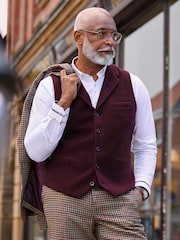 Joe Browns Purple Opulent Cord Waistcoat - Image 2 of 9