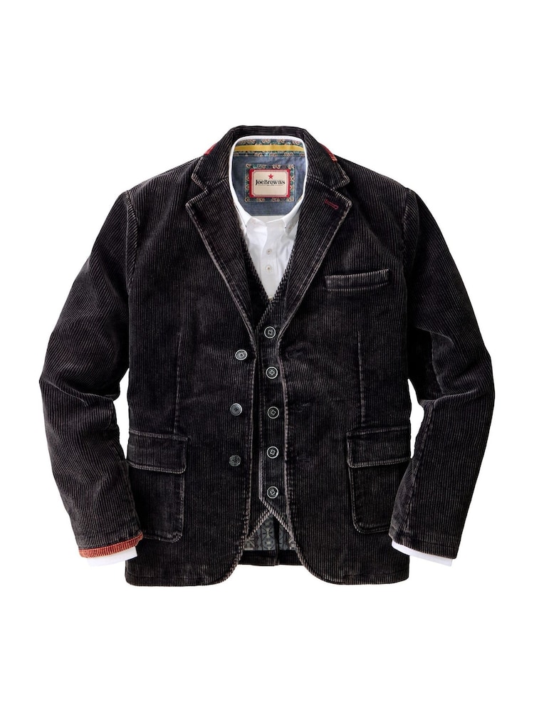 Joe Browns Black Fabulous Washed Cord Blazer - Image 5 of 5 Joe Browns Black Fabulous Washed Cord Blazer - Image 5 of 5