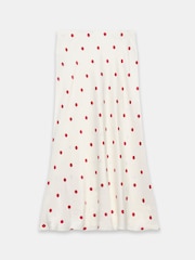 Mint Velvet Red Satin Maxi Slip Skirt - Image 7 of 7