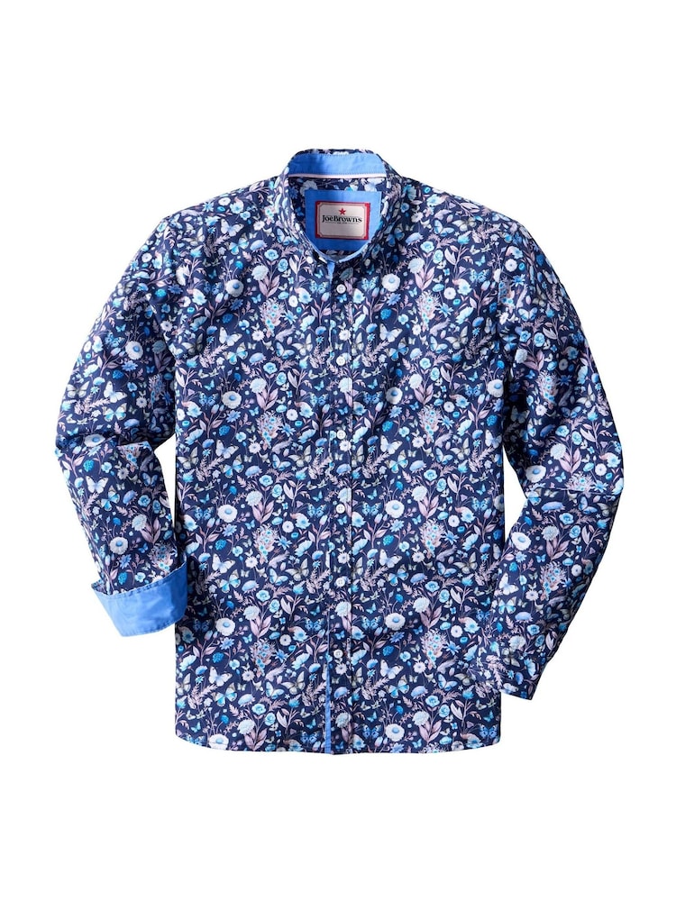 Joe Browns Fantastic Floral Print Shirt - Attēls 5 no 5