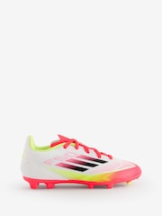 adidas White F50 League Fg/MG Football Boots - Image 1 of 10