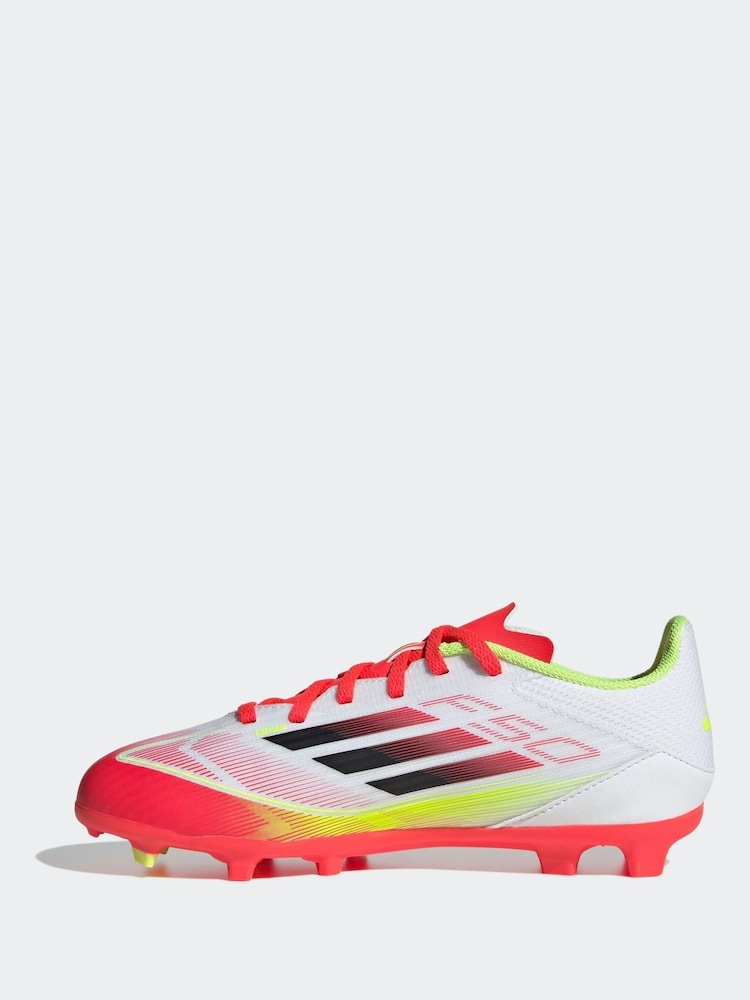 adidas White F50 League Fg/MG Football Boots - Image 2 of 10