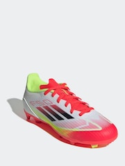 adidas White F50 League Fg/MG Football Boots - Image 3 of 10
