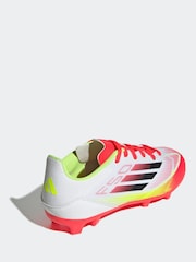 adidas White F50 League Fg/MG Football Boots - Image 4 of 10