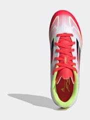 adidas White F50 League Fg/MG Football Boots - Image 7 of 10