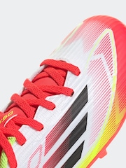 adidas White F50 League Fg/MG Football Boots - Image 9 of 10