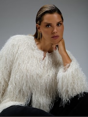 Live Unlimited Fringe Jacket with Metallised Fibre - صورة 2 من 5