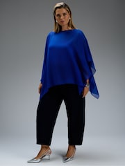 Live Unlimited Asymmetric Cape Overlay Blouse - صورة 3 من 6