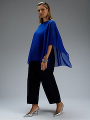 Live Unlimited Asymmetric Cape Overlay Blouse - صورة 4 من 6