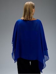 Live Unlimited Asymmetric Cape Overlay Blouse - صورة 6 من 6