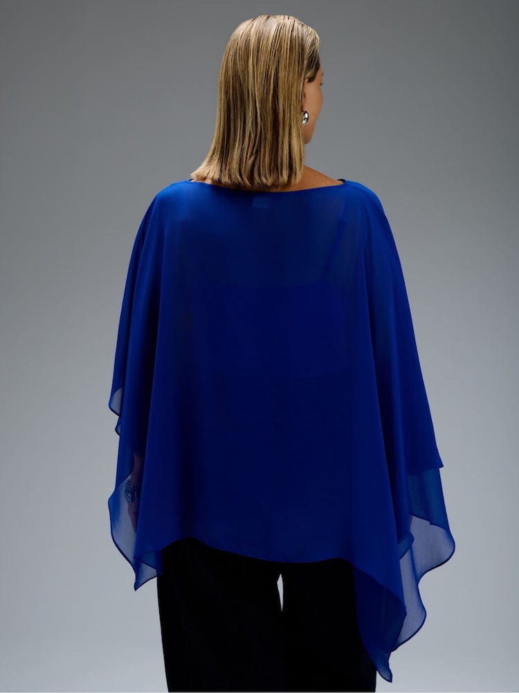 Live Unlimited Asymmetric Cape Overlay Blouse - صورة 6 من 6 Live Unlimited Asymmetric Cape Overlay Blouse - صورة 6 من 6